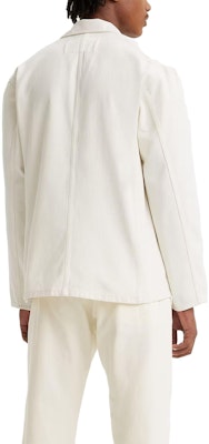 Levi's Solid Color Button-Up Jacket for Men - White 719640012 Details for Levi's Solid Color Button-Up Jacket for Men - White 719640012