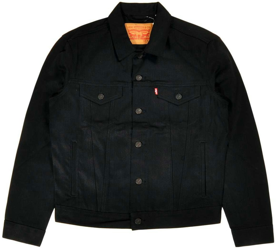 levi-s-solid-color-casual-single-breasted-jacket-black-72334-0157