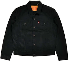 Levi's Solid Color Casual Single-Breasted Jacket Black 72334-0157 Levi's Solid Color Casual Single-Breasted Jacket Black 72334-0157