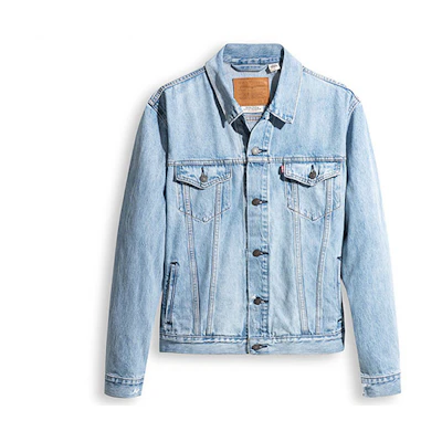 Levi's Solid Color Denim Jacket Casual Blue 72334-0580