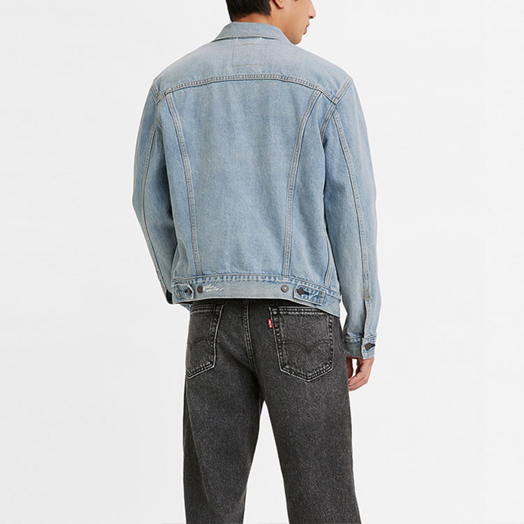 Purchase Levi''s Jaket Denim Warna Solid Kasual Biru. 72334-0580