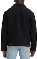 Shop Levi''s 黑色素色長袖口袋針扣外套 16365-0100