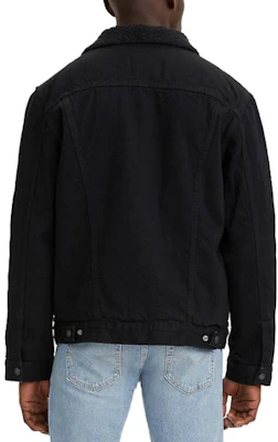 Levi's Solid Color Long Sleeve Button-Up Jacket with Chest Pocket Black 16365-0100 Shop Levi's Solid Color Long Sleeve Button-Up Jacket with Chest Pocket Black 16365-0100