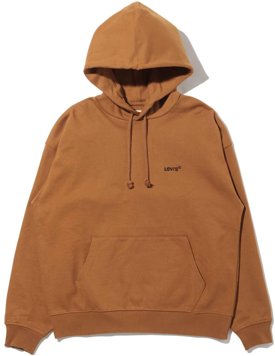 levi-s-solid-color-pullover-long-sleeve-sweatshirt-brown-a0747-0026