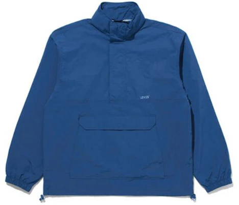 Levi's Solid Half-Zip High Collar Long Sleeve Jacket - Blue A7200-0002 Buy Levi's Solid Half-Zip High Collar Long Sleeve Jacket - Blue A7200-0002