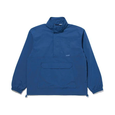 Levi's Solid Half-Zip High Collar Long Sleeve Jacket - Blue A7200-0002