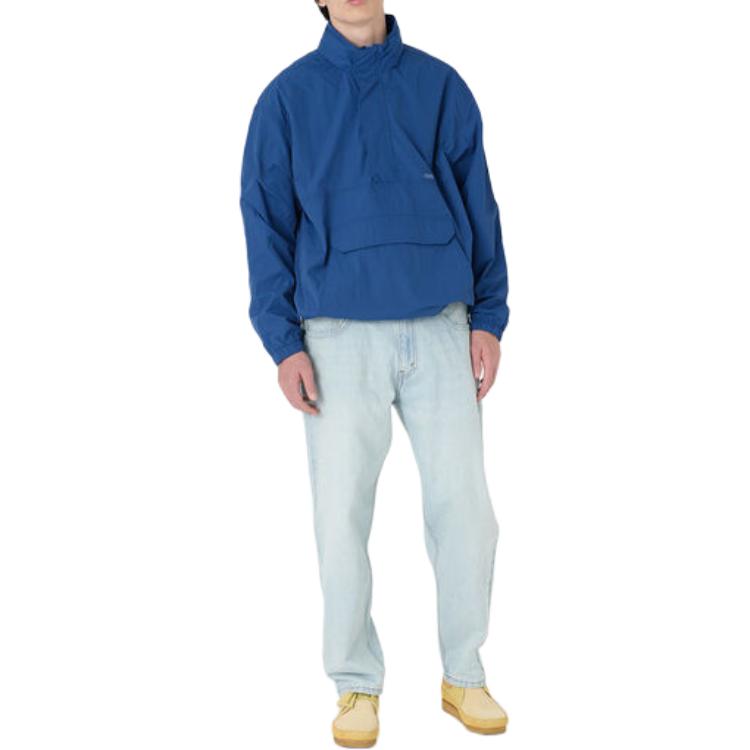 Levi's Solid Half-Zip High Collar Long Sleeve Jacket - Blue A7200-0002 圖 5