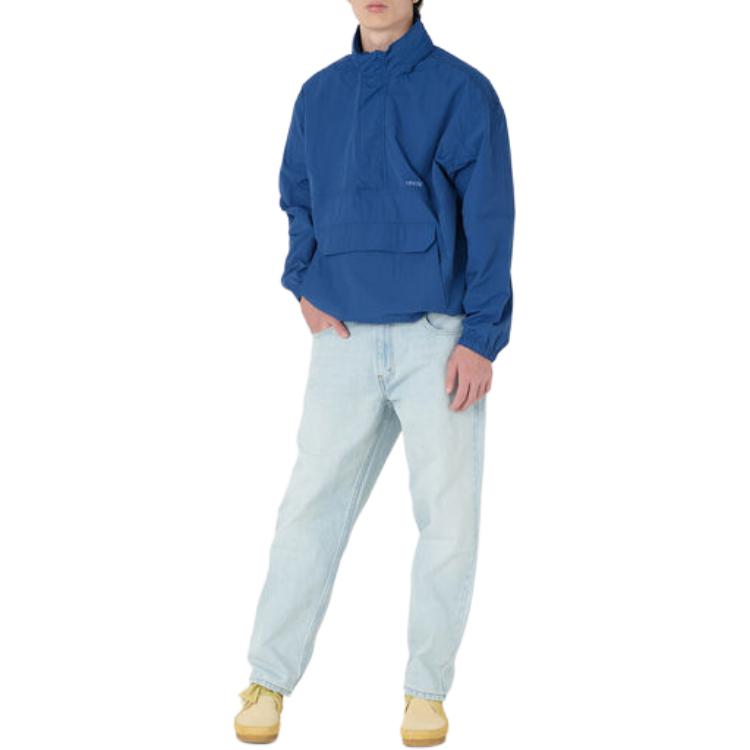 Levi's Solid Half-Zip High Collar Long Sleeve Jacket - Blue A7200-0002 圖 6