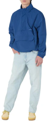 Levi's Solid Half-Zip High Collar Long Sleeve Jacket - Blue A7200-0002 Details for Levi's Solid Half-Zip High Collar Long Sleeve Jacket - Blue A7200-0002