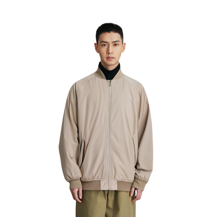 Details for Levi''s 深卡其色纯色立领飞行夹克 A4418-0005