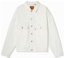 Levi's Solid White Denim Jacket with Long Sleeves A1988-0001 Levi's Solid White Denim Jacket with Long Sleeves A1988-0001
