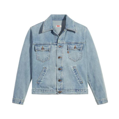 Levi's Spring '22 Solid Orange Tab Denim Jacket Men’s Light Blue A2224-0001