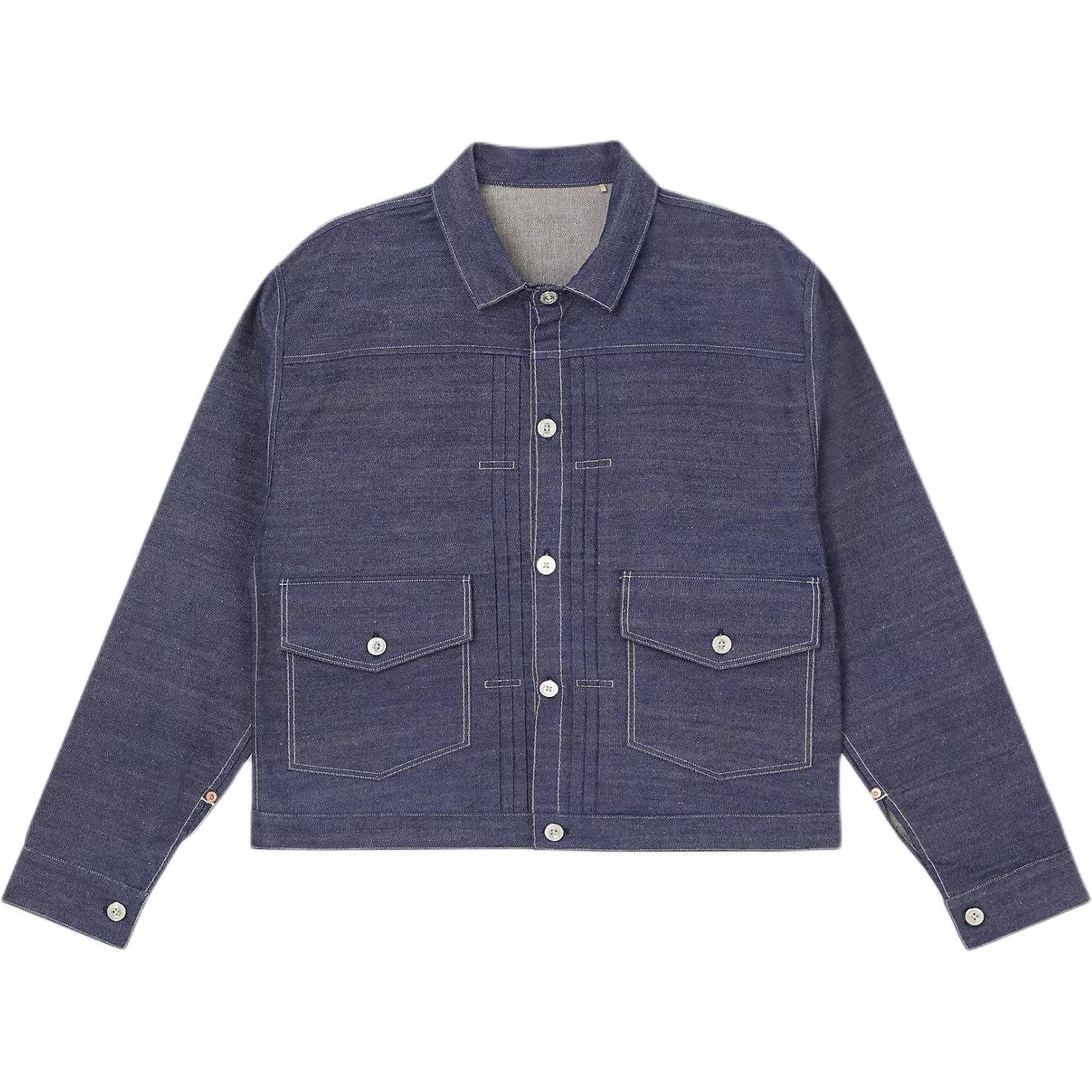 Levi's SS23 Blue Denim Workwear Jacket with Double Pockets A4395-0000