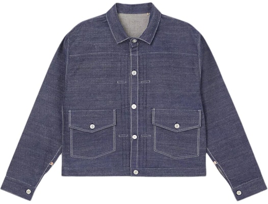 Levi's SS23 Blue Denim Workwear Jacket with Double Pockets A4395-0000 Buy Levi's SS23 Blue Denim Workwear Jacket with Double Pockets A4395-0000