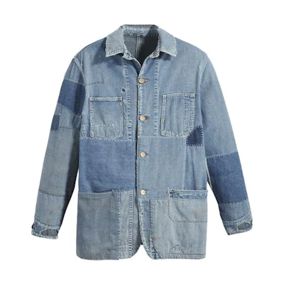 Levi's SS23 LVC Series Lot 70 Colorblock Denim Work Jacket Blue Mens A4396-0000