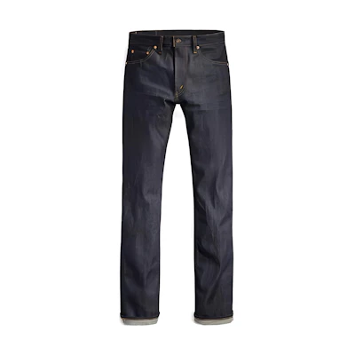 Levi's SS23 Plain Zipper Straight-leg Jeans Men’s Deep Blue 67505-0130