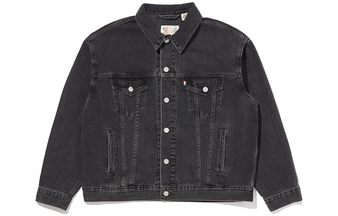 Levi's SS23 Rainbow Embroidered Casual Loose Jacket for Men. A0054-0002