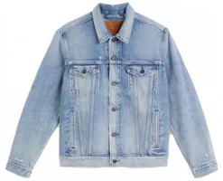 Levi's SS23 Solid Color Button Jacket Men Light Indigo Blue 72334-0628 Levi's SS23 Solid Color Button Jacket Men Light Indigo Blue 72334-0628