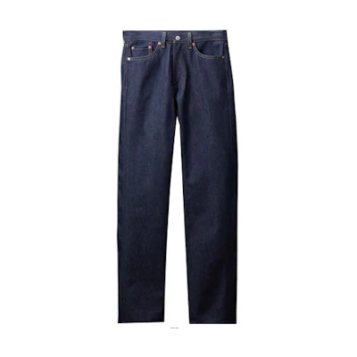 Levi's SS23 Solid Logo Zip Straight Jeans Deep Blue. 00505-1869