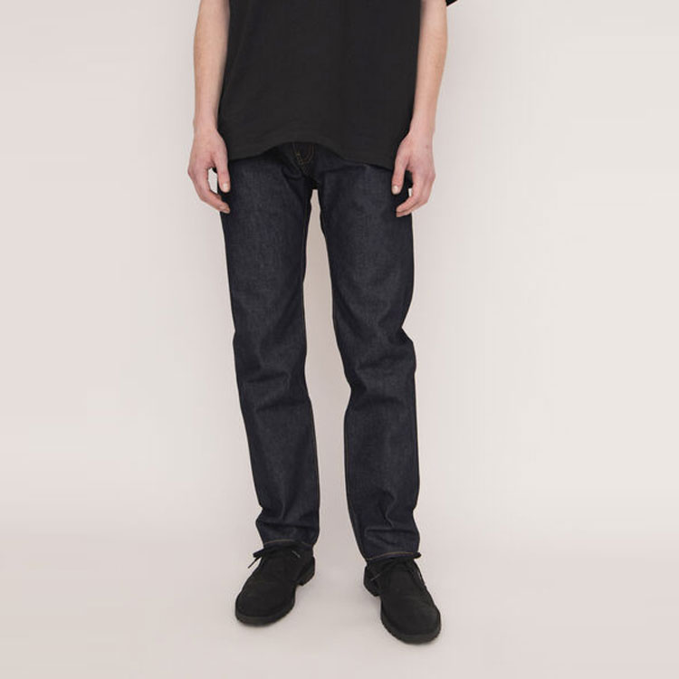 Shop Levi''s SS23 Celana Jeans Logo Solid Zip Straight Biru Tua. 00505-1869