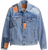 Levi's SS24 501® Day Limited Patchwork Denim Jacket Unisex Blue 72334-0708 Levi's SS24 501® Day Limited Patchwork Denim Jacket Unisex Blue 72334-0708