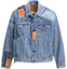 Order Levi''s SS24 Jaket Denim Unisex Patchwork Terhad 501® Biru 72334-0708