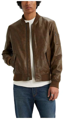 Levi's Stand Collar Zip-Up Jacket Brown 59492-0179 Order Levi's Stand Collar Zip-Up Jacket Brown 59492-0179