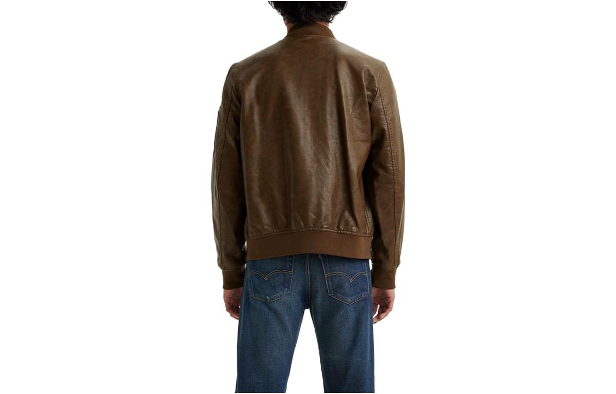 Lookbook Levi's Stand Collar Zip-Up Jacket Brown 59492-0179