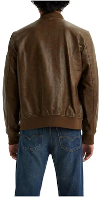 Levi's Stand Collar Zip-Up Jacket Brown 59492-0179 Lookbook Levi's Stand Collar Zip-Up Jacket Brown 59492-0179