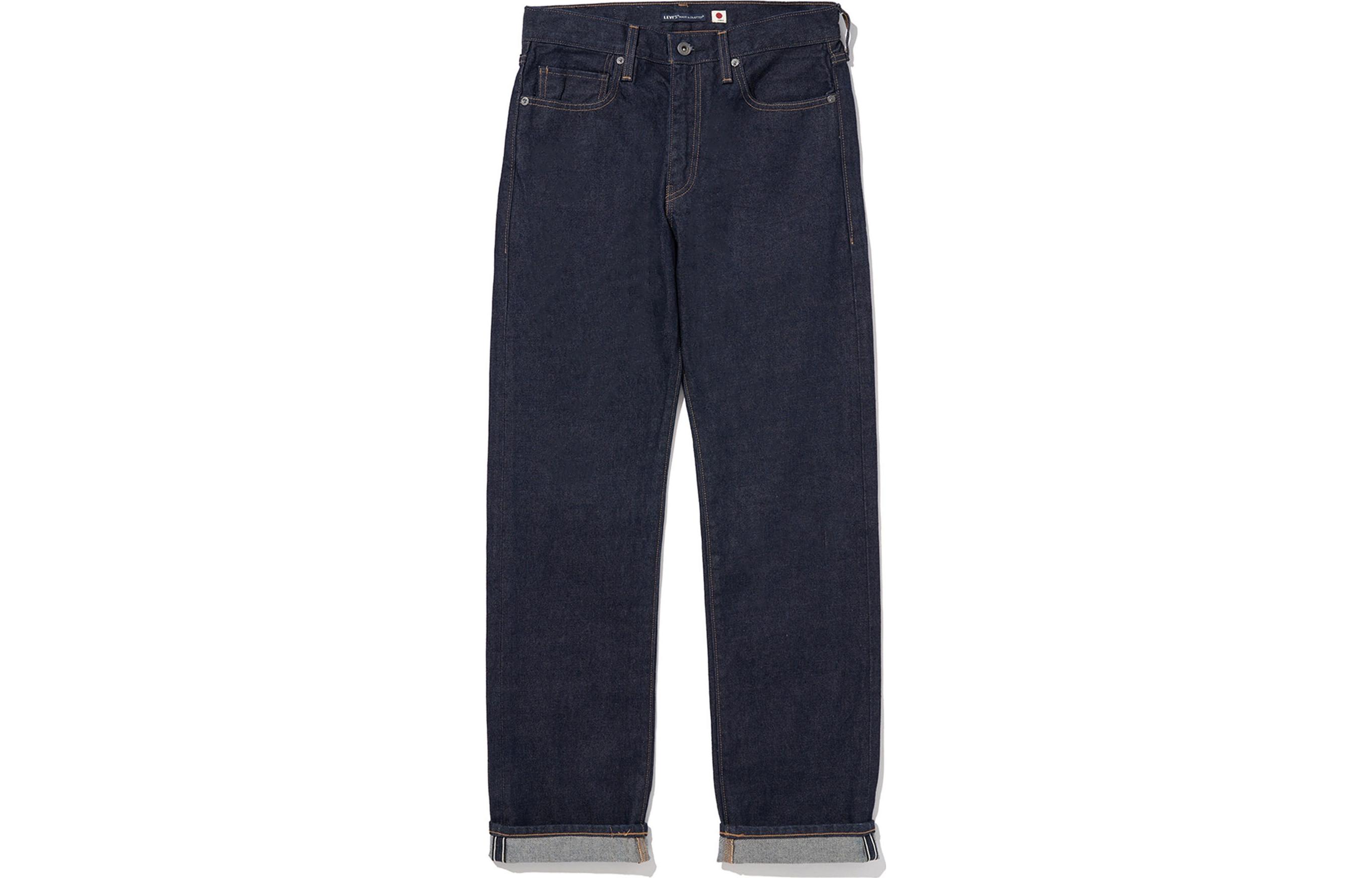 Levi's Straight Leg Multi-Pocket Zipper Jeans Blue A4359-0000