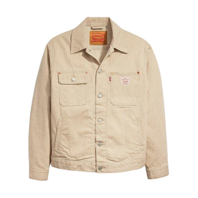 Levi's Sunrise Trucker Jacket Khaki Single-Breasted Workwear Jacket A4820-0010