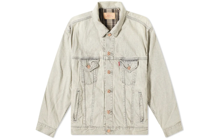 Levi's Vintage Washed Loose Fit Denim Jacket for Men Light Gray 18871-0000