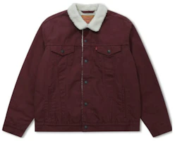 Levi's Washed Vintage Red Trucker Denim Jacket 16365-0188 Levi's Washed Vintage Red Trucker Denim Jacket 16365-0188