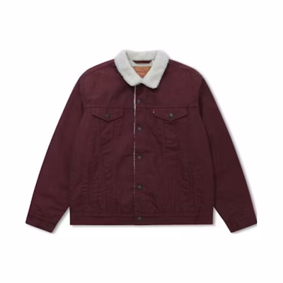 Levi's Washed Vintage Red Trucker Denim Jacket 16365-0188