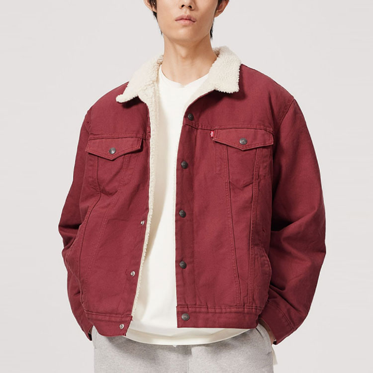 Purchase Levi's Washed Vintage Red Trucker Denim Jacket 16365-0188