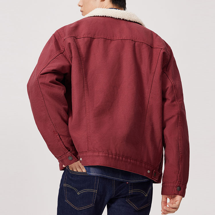 Details for Levi's Washed Vintage Red Trucker Denim Jacket 16365-0188