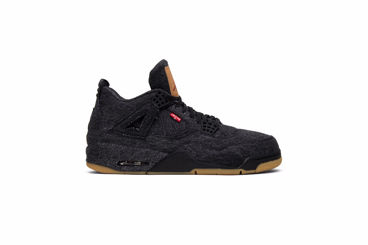 Levi's x Air Jordan 4 Retro 'Black Denim' (Levi's Tag)