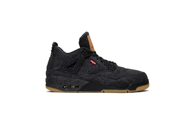 Levi's x Air Jordan 4 Retro 'Black Denim' (Levi's Tag)