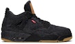 Buy Levi's x Air Jordan 4 Retro 'Black Denim' (Tanpa Tag) AO2571-001