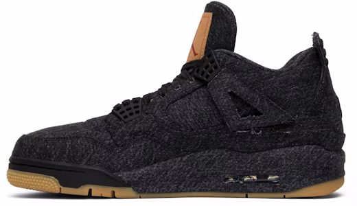 Levi's x Air Jordan 4 Retro 'Denim Negro' (Etiqueta Blanca) AO2571-001 Lookbook Levi's x Air Jordan 4 Retro 'Denim Negro' (Etiqueta Blanca) AO2571-001