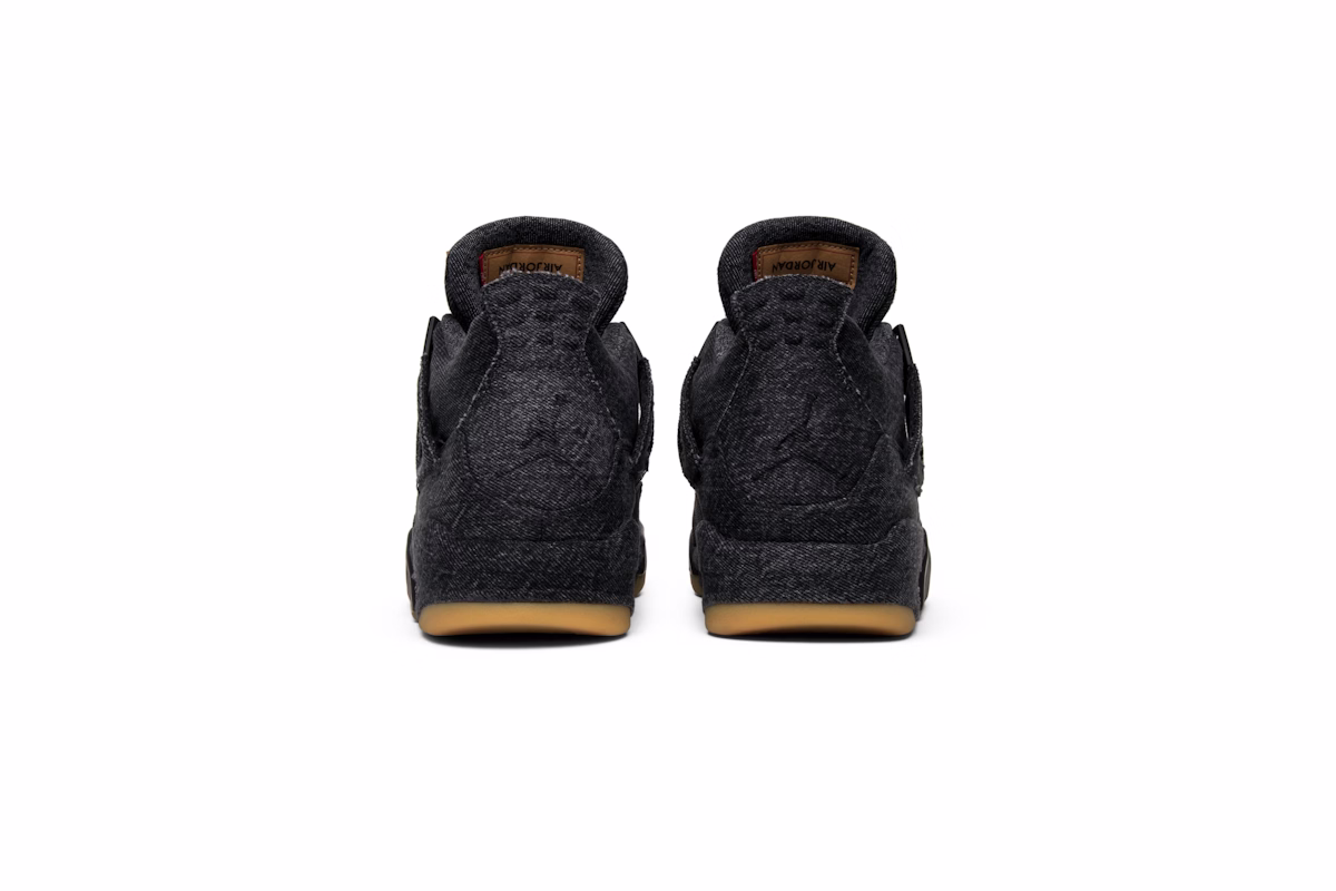 Levi's x Air Jordan 4 Retro 'Black Denim' (Levi's Tag)