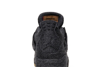 Levi's x Air Jordan 4 Retro 'Black Denim' (Levi's Tag)