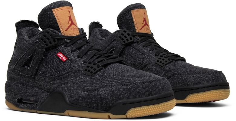 Levi's x Air Jordan 4 Retro 'Black Denim' (Blank Tag) AO2571-001 Cheap Levi's x Air Jordan 4 Retro 'Black Denim' (Blank Tag) AO2571-001
