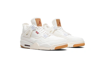 Levi's x Air Jordan 4 Retro 'White Denim'