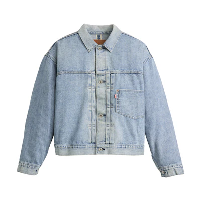 Levi's Beams SS24 Wide Denim Jacket Unisex Light Blue A8424-0001