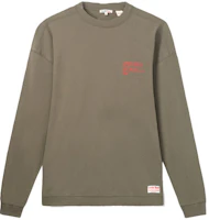 Levi's x Champion Olive Green Logo Crewneck Sweatshirt . A0997-0000 Levi's x Champion Olive Green Logo Crewneck Sweatshirt . A0997-0000