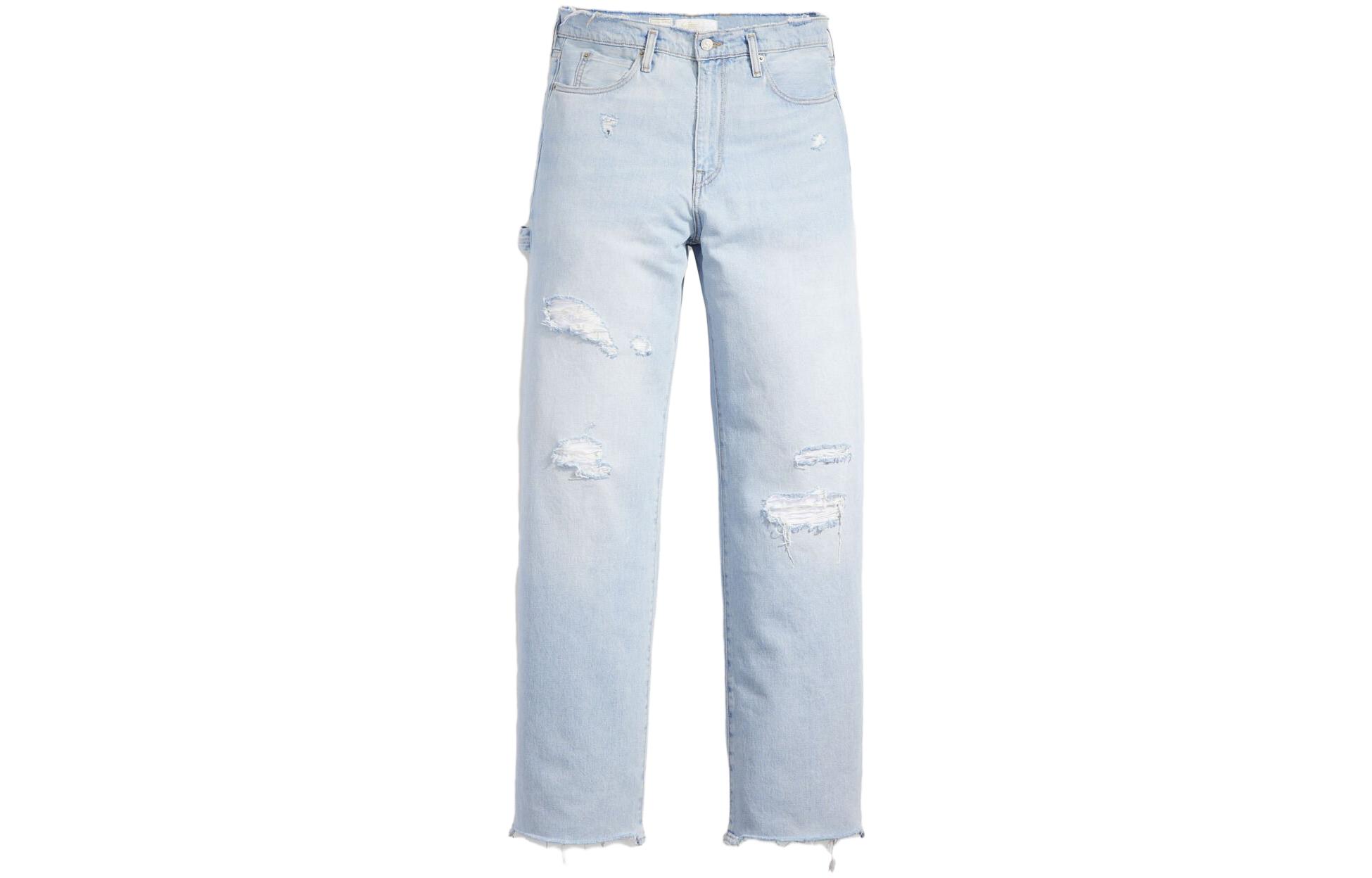 Levi's x ERL FW23 Distressed Loose Straight Jeans Unisex Light Blue A53790000