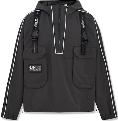 Levi's x Gundam SS24 Colorblock Anime Half-Zip Hoodie Jacket BLACK A7411-0000 Buy Levi's x Gundam SS24 Colorblock Anime Half-Zip Hoodie Jacket BLACK A7411-0000