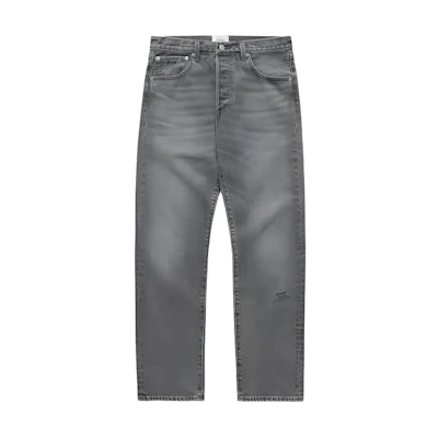Levi's JJJJound Distressed Mid-Rise Straight Jeans with Back Logo Patch A9525-0000