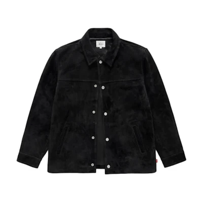 Levi's JJJJound FW24 Black Suede Snap Button Unisex Jacket 0000Y-0000